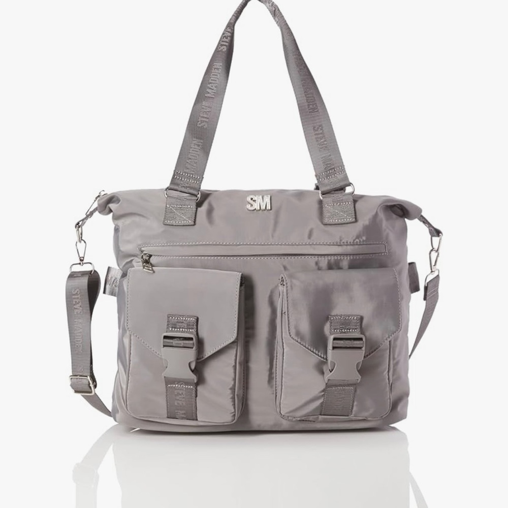Steve Madden Stylish Gray Shoulder Bag